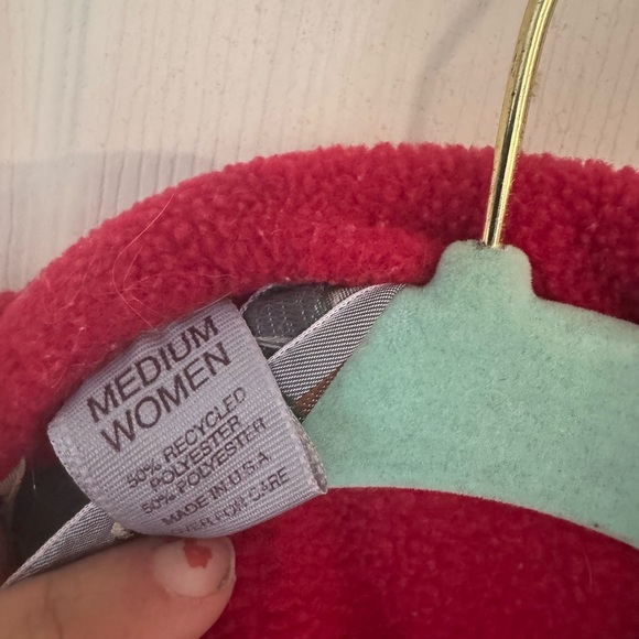 Eastern mountain sports women’s medium quarter zip fleece red - Picture 4 of 12